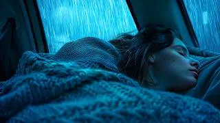 Thumbnail: Beat Insomnia in Under 5 Minutes with Heavy Rainstorm & Aggressive Thunder on The Car at Night
