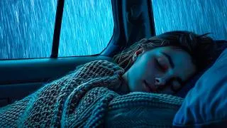 Thumbnail: Deep Hypnosis for Sleep Soundly in 3 Minutes with Heavy Rain & Vibrant Thunder on The Car at Night