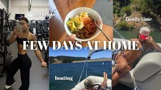 Thumbnail: A FEW DAYS BACK HOME: boating, workouts, balance, family time & real talk
