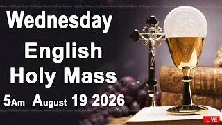 Thumbnail: Catholic Mass Today I Daily Holy Mass I Wednesday August 19 2026 I English Holy Mass I 5.00 AM
