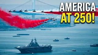 Thumbnail: Военно-морской парад в честь празднования 250-летия независимости США.