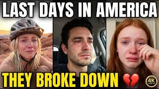 Thumbnail: "I Wish I Was Born Here" — Europeans Broke Down On Their Last Days In America 💔