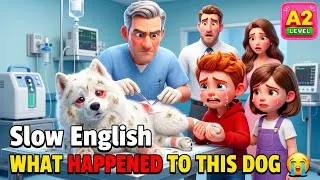 Thumbnail: WHAT HAPPENED TO THIS DOG? 😭 | Easy English Listening Story (A1-A2 Level)