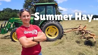 Thumbnail: Day 2 Of Tedding The Hay Fields With ~ 17 Year Old farmer... Did we have Problems???