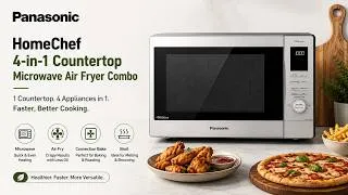 Thumbnail: Panasonic HomeChef 4-in-1 Countertop Microwave Air Fryer Combo | Panasonic Countertop Microwave