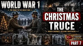 Thumbnail: 🌍 𝗪𝗼𝗿𝗹𝗱 𝗪𝗮𝗿 𝟭 𝗘𝘅𝗽𝗹𝗮𝗶𝗻𝗲𝗱 (𝗣𝗮𝗿𝘁 𝟳): 𝗧𝗵𝗲 𝗖𝗵𝗿𝗶𝘀𝘁𝗺𝗮𝘀 𝗧𝗿𝘂𝗰𝗲 🤝 | 𝗪𝗵𝗲𝗻 𝗘𝗻𝗲𝗺𝗶𝗲𝘀 𝗕𝗲𝗰𝗮𝗺𝗲 𝗕𝗿𝗼𝘁𝗵𝗲𝗿𝘀 🎄 #worldwar1