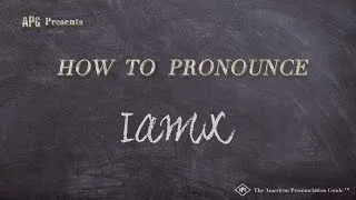 Thumbnail: How to Pronounce IAMX (According to IAMX!)