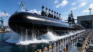 Thumbnail: Watch US Navy Launch Its Deadly New Submarines from a Dry Dock I USS Colorado (SSN 788)