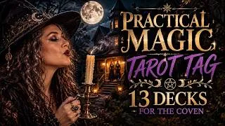 Thumbnail: The Owens Witches Are Calling! 🕯️ 13 Decks for the Coven | #PracticalMagicTarot