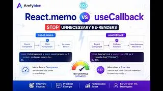 Thumbnail: React.memo vs useCallback Explained 🔥 | React Interview Questions in Hindi