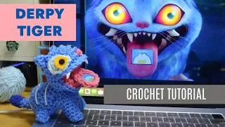 Thumbnail: Crochet DERPY TIGER | Kpop Demon Hunters | Open Mouth Amigurumi