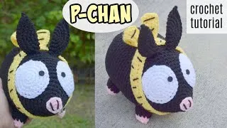 Thumbnail: Crochet P-CHAN the Pig! 🐽 Ranma ½ | Free Pattern and Tutorial