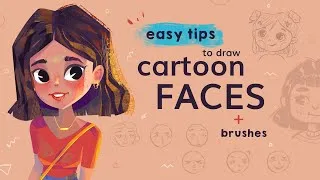 Thumbnail: How to Draw Cartoon Faces: Tips and Tricks + Coloring Process| Digital Art Tutorial for Beginners
