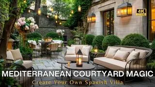 Thumbnail: Small Mediterranean Courtyard Ideas with Spanish Villa Details, Water Features & Cozy Seating