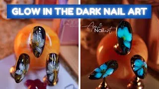Thumbnail: Glow In The Dark Nail Art ✨ Elegant Blue Nails