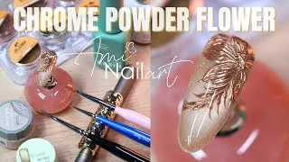 Thumbnail: Elegant Chrome Flower Nail Art Tutorial | Stunning Metallic Effect for Beginners