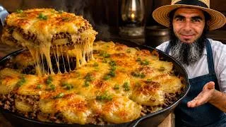 Thumbnail: Potatoes with minced meat are better than PIZZA! A HEARTY recipe cooked in a pan!