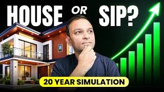 Thumbnail: Buy a House or Keep Your SIP Going? I Ran a 20-Year Simulation (The Result Surprised Me)