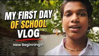 Thumbnail: My First Day of School Vlog 2026 📚 | Back to School Routine | School Life Vlog India