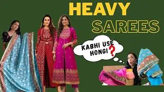 Thumbnail: Heavy Sarees Ka Kya Karein? 🤯 Humne Try Kiya… Result Shock Karega! Modern Festive Upcycle Reveal