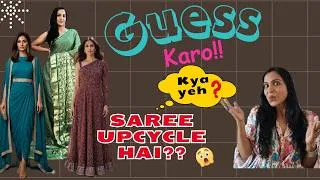 Thumbnail: Guess the Secret 🔍 Are These Stylish Festive Outfits Upcycled From Old Sarees? | USA, Canada, India