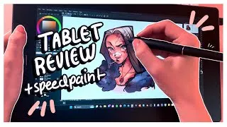 Thumbnail: Budget Screen Tablet! [Veikk Studio VK1200 Pen Display REVIEW] + Speedpaint w. Voiceover