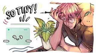 Thumbnail: World's Tiniest Tablet??? 🌸 [Parblo Ninos Neo Tablet Review] + Speedpaint