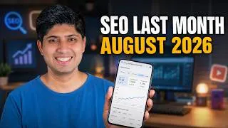 Thumbnail: SEO Last Month, August 2026 | Latest News From Google, Microsoft, Meta, OpenAI, and Gemini