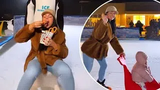 Thumbnail: Georgina Rodriguez And Her Family Enjoying Christmas In Advance 🎅😯 ll #ronaldo #georgina #shorts