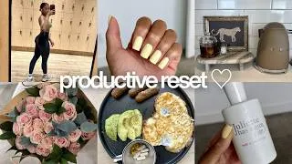 Thumbnail: productive week in my life ☆ // routine reset + clean with me + product restock + wellness routines