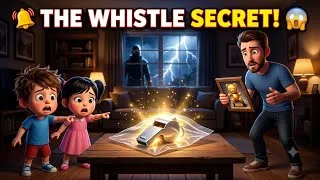 Thumbnail: The Broken Whistle Secret! 😱 |Daddy Was Arrested Part 3 |Slow English Story(A1–A2)