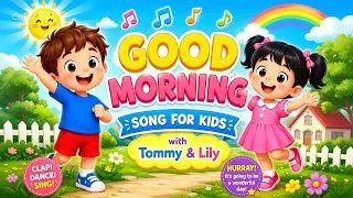 Thumbnail: Good Morning Song for Kids | Morning Routine Song with Tommy & Lily | Preschool Learning Song