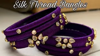 Thumbnail: Silk Thread Kundan Bangles |How to make Silk Thread Designer Bangles| DIY Handmade Bangles|#bangles