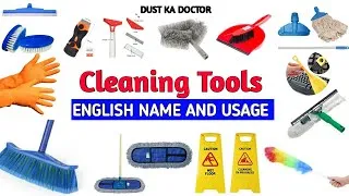 Thumbnail: #cleaning tools | English Name and usage (क्लीनिंग टूलसके अंग्रेजी नाम और उपयोग) #cleaningtool