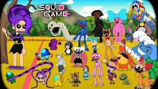 Thumbnail: Among Us in SQUID GAME x Poppy Playtime 5 x Tsunami Roblox x Gugu Gaga x Shawarma Kiosk x Hamood