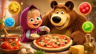 Thumbnail: Cute Girl & Bear Make Pizza Delivery! 🍕🐻 | Fun Cartoon Animation