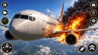 Thumbnail: Burning Airplane Simulator 3D | Emergency Flight & Rescue Mission ✈️🔥
