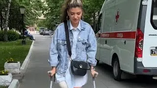 Thumbnail: Amputee Lady Crutches Life | Walking With Adaptive Mobility and Prosthetic