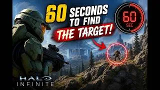 Thumbnail: 60 Seconds to Find the Target! #HaloInfinite #GamingChallenge #FPS #actiongames