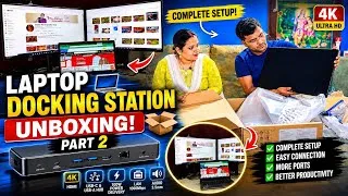 Thumbnail: Work From Home Upgrade! Part-2 |Laptop Docking Station Unboxing | Docking Station Unboxing & Testing
