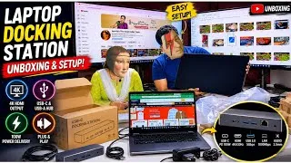 Thumbnail: Work From Home Upgrade! Laptop Docking Station Unboxing | Docking Station Unboxing & Testing