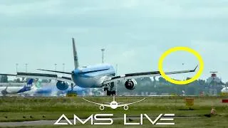 Thumbnail: Bird Strike Caught on Camera! KLM A330 Landing at Schiphol