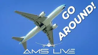 Thumbnail: KLM 777 Go Around at Schiphol! Powerful Climb-Out + Second Landing