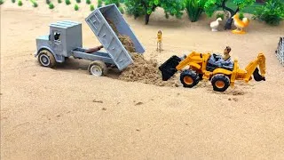 Thumbnail: Diy tractor making road with fully loaded truck science project | @Amtfarming 