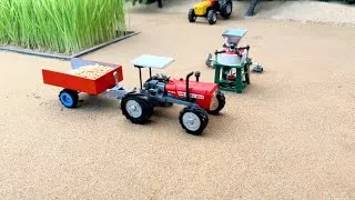 Thumbnail: diy tractor flour mill machine mini || science project @Amtfarming