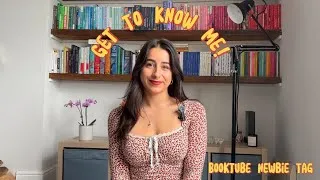 Thumbnail: get to know me! | booktube newbie tag