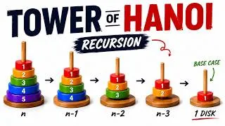 Thumbnail: 24: Tower of Hanoi: Understanding the Recursive Logic | Recursion Explained