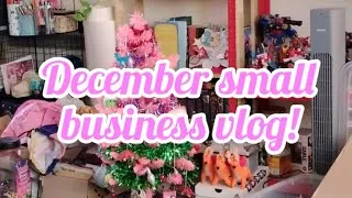 Thumbnail: December small business vlog | artist, queer, Stockport, UK, cute art, Manchester, market, Christmas