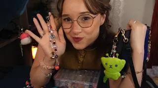 Thumbnail: ASMR Crafty Girl Wants to be Your Friend, Makes You a Gift 😊💜 Show & Tell, Soft Spoken Chatting