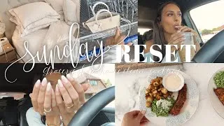 Thumbnail: SUNDAY RESET ROUTINE | organising for the week ahead | nails, grocery shop, cooking ☕️